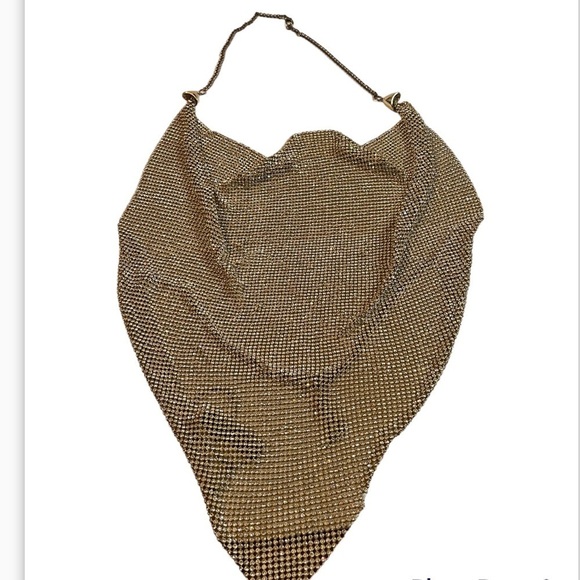 Rhinestone Tank Tops Gold Sparkly Crystals Crop Top Halter Backless Summer Beach - Picture 4 of 7